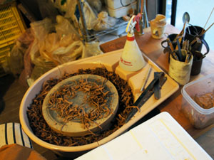 原田七重　小鳥　シュガーポット　茶箱　お棗 原田七重 小鳥 シュガーポット 茶箱 お棗